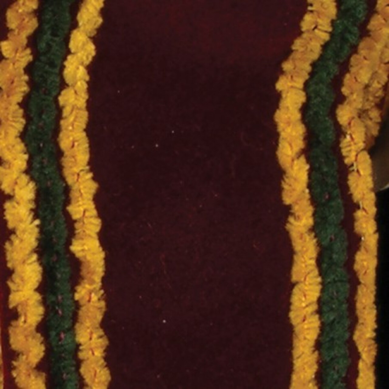 The Ribbon People Burgundy Red and Yellow Wired Craft Ribbon 2.5" x 20 Yards